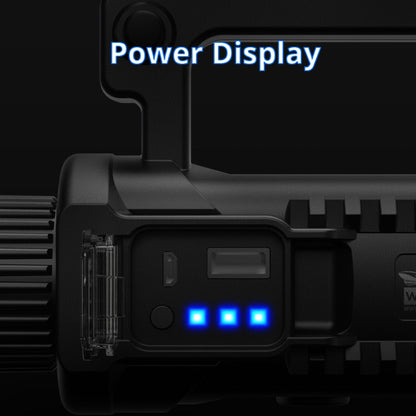 W590 P50 10W ไฟฉาย LED แบบชาร์จไฟได้ที่แข็งแกร่ง 4 โหมดไฟฉายกลางแจ้งพร้อมขาตั้งกล้อง, W590 P50