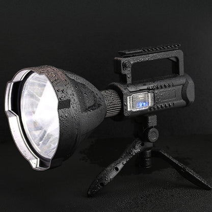 W590 P50 10W ไฟฉาย LED แบบชาร์จไฟได้ที่แข็งแกร่ง 4 โหมดไฟฉายกลางแจ้งพร้อมขาตั้งกล้อง, W590 P50