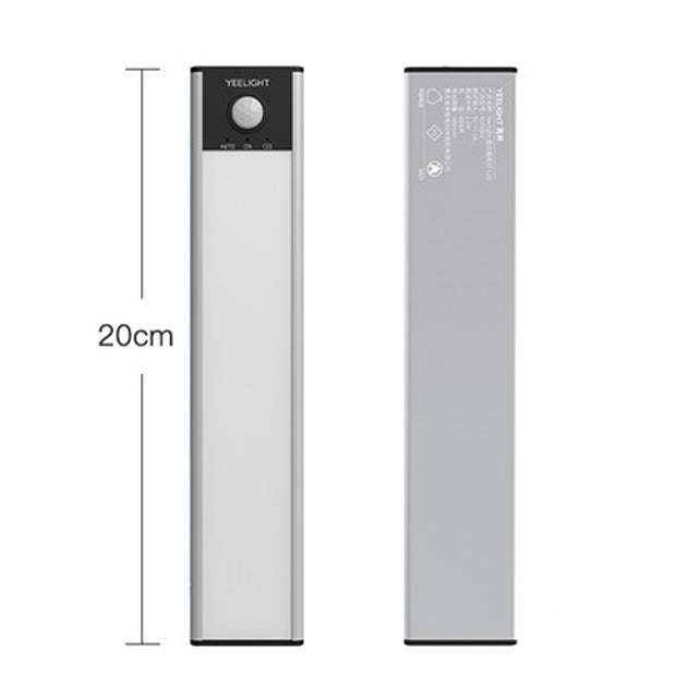 20 ซม.Original Xiaomi Youpin YEELIGHT LED สมาร์ท Motion Sensor Light Bar ชาร์จตู้เสื้อผ้าตู้ Corridor โคมไฟติดผนัง, 20cm