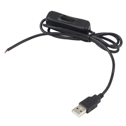 สายไฟขั้วต่อไฟฟ้า USB สำหรับแถบไฟ LED พร้อมสวิตช์ ความยาวสายเคเบิล 1 ม