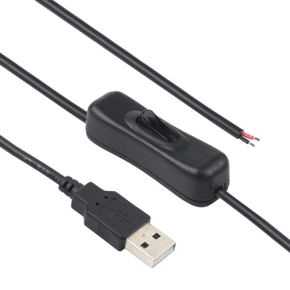 สายไฟขั้วต่อไฟฟ้า USB สำหรับแถบไฟ LED พร้อมสวิตช์ ความยาวสายเคเบิล 1 ม