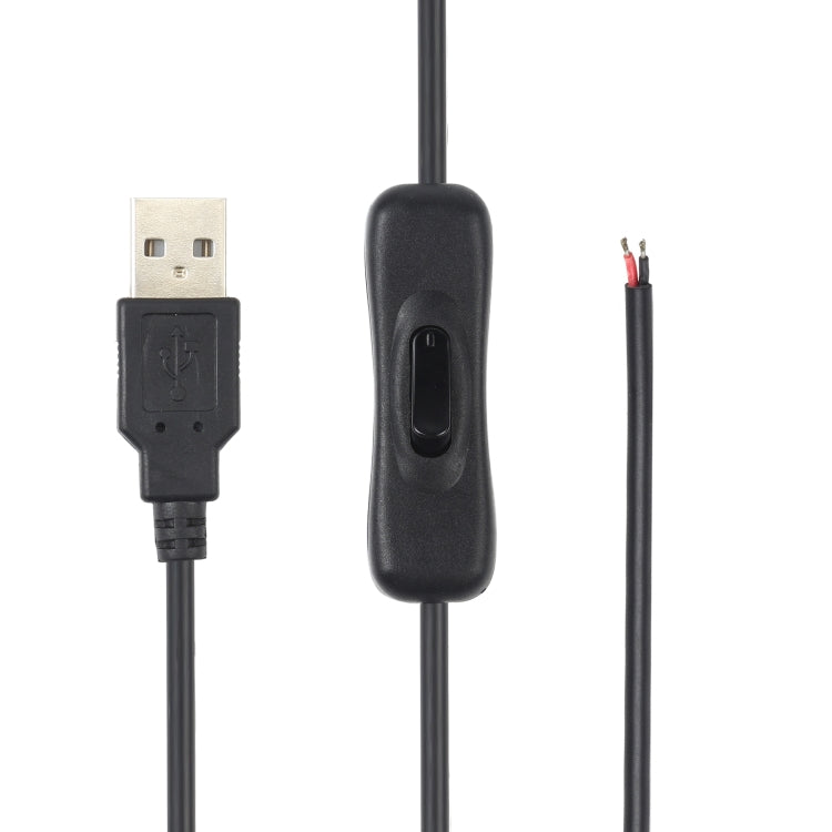 สายไฟขั้วต่อไฟฟ้า USB สำหรับแถบไฟ LED พร้อมสวิตช์ ความยาวสายเคเบิล 1 ม