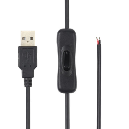 สายไฟขั้วต่อไฟฟ้า USB สำหรับแถบไฟ LED พร้อมสวิตช์ ความยาวสายเคเบิล 1 ม
