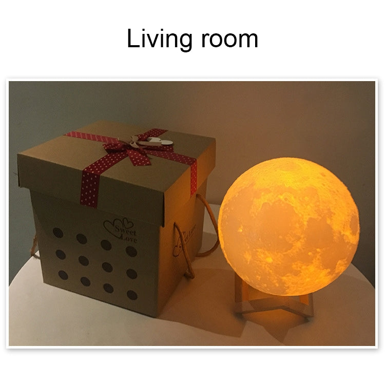 การชาร์จ USB LED ไฟกลางคืนประหยัดพลังงานพร้อมฐานยึดไม้, Touch 2-color(15cm)