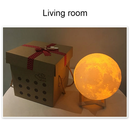 การชาร์จ USB LED ไฟกลางคืนประหยัดพลังงานพร้อมฐานยึดไม้, Touch 2-color(15cm)