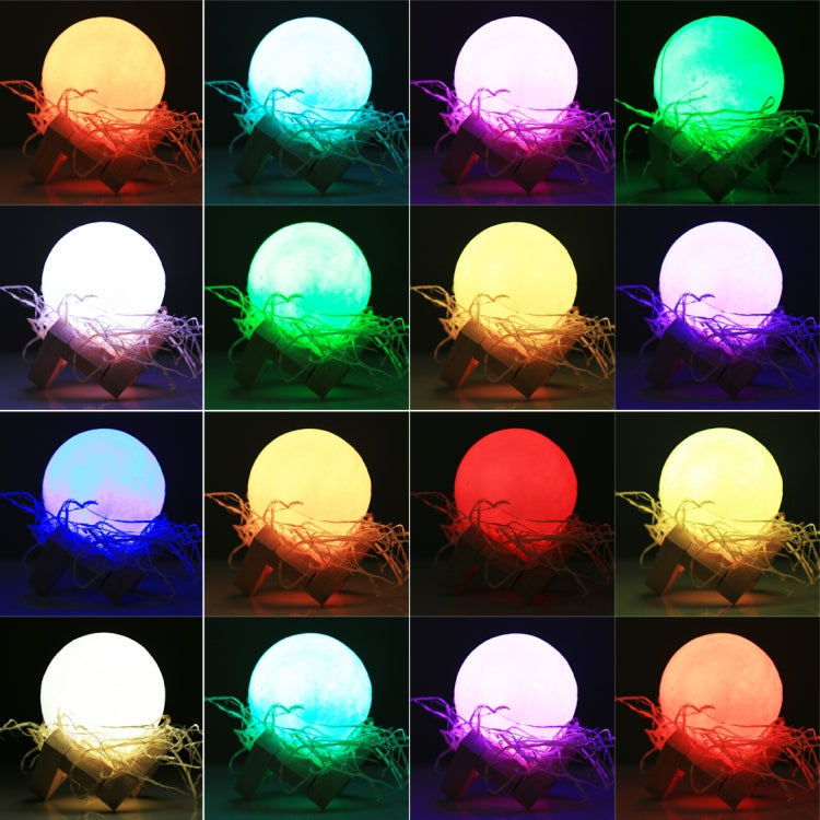 การชาร์จ USB การเปลี่ยนไฟ LED ประหยัดพลังงาน 16 สีพร้อมฐานยึดไม้และรีโมทคอนโทรล, Touch with Remote Control 16-color(8cm)