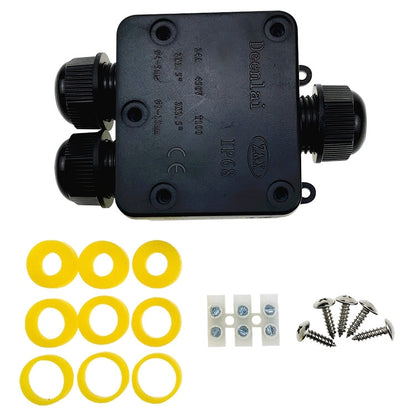 กล่องรวมสัญญาณกันน้ำ IP68 พร้อมเทอร์มินอล, 3 in 1