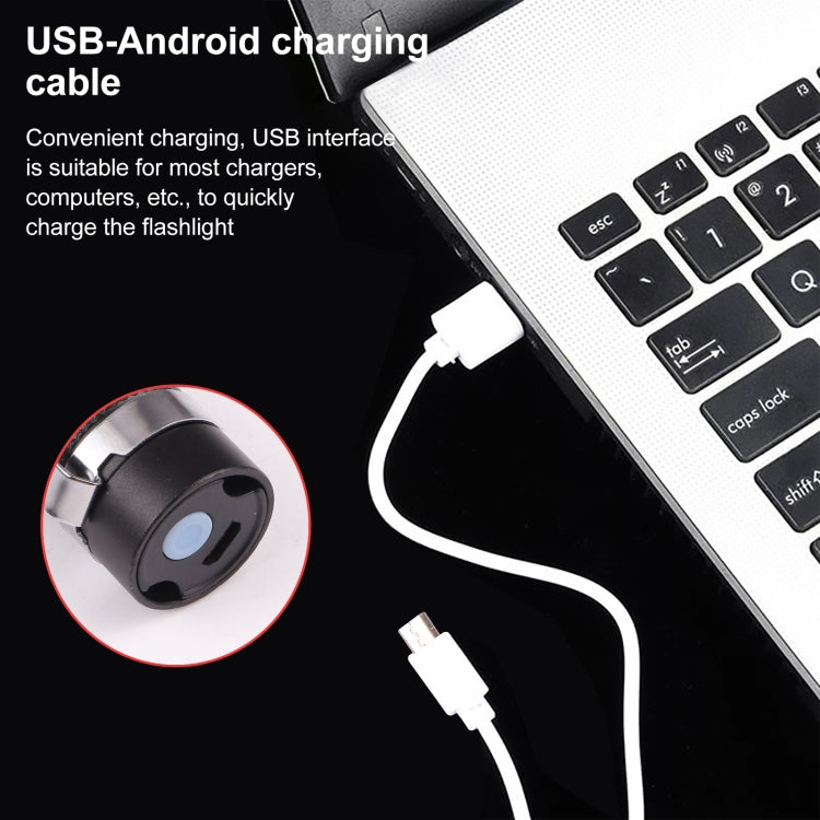 ไฟฉายพกพา Strong Light 3 โหมด USB ชาร์จใหม่ได้, 9