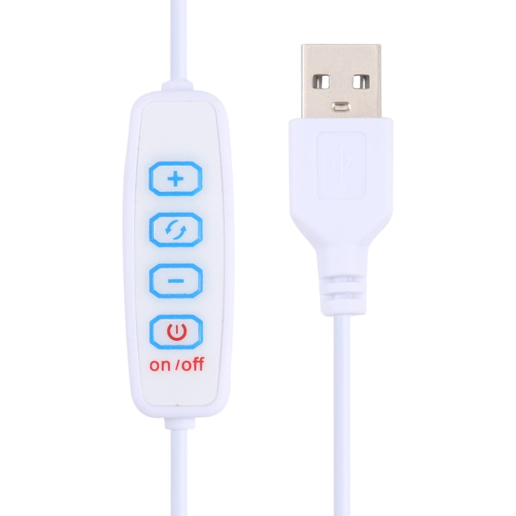 30 ซม. 36 LEDs มัลติฟังก์ชั่น USB สามสี Stepless Dimming หลอดไฟ LED, DC 5V, 30cm