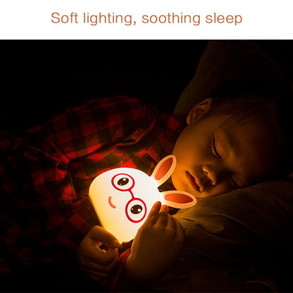 Happy Rabbit Creative Touch 3D LED ไฟตกแต่งกลางคืน, เวอร์ชันการชาร์จ USB