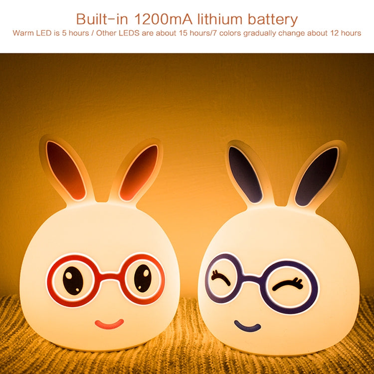 Happy Rabbit Creative Touch 3D LED ไฟตกแต่งกลางคืน, เวอร์ชันการชาร์จ USB