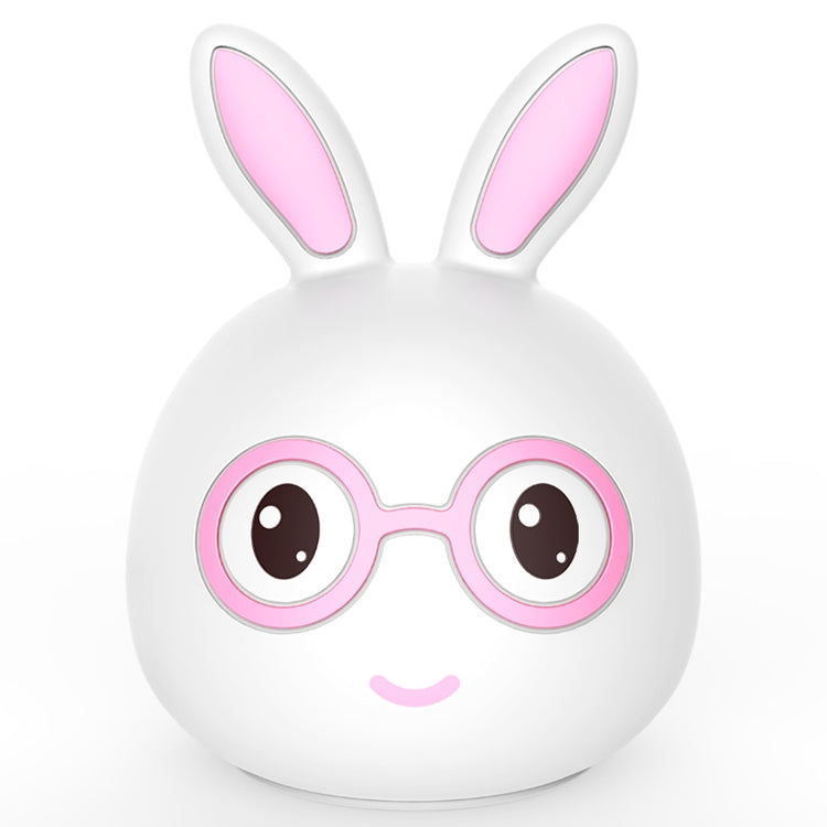 Smiling Rabbit Creative Touch 3D LED ไฟตกแต่งกลางคืน, เวอร์ชันชาร์จ USB, USB Charging Version (Pink), USB Charging Version (Blue)
