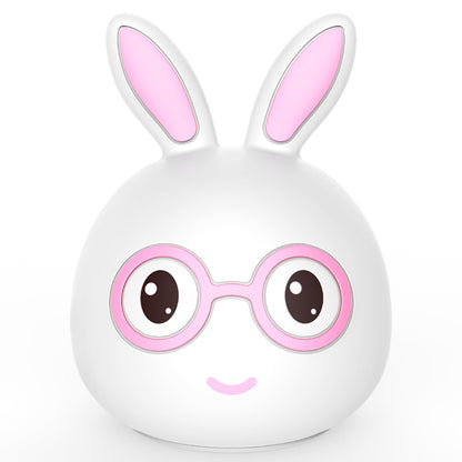 Smiling Rabbit Creative Touch 3D LED ไฟตกแต่งกลางคืน, เวอร์ชันชาร์จ USB, USB Charging Version (Pink), USB Charging Version (Blue)