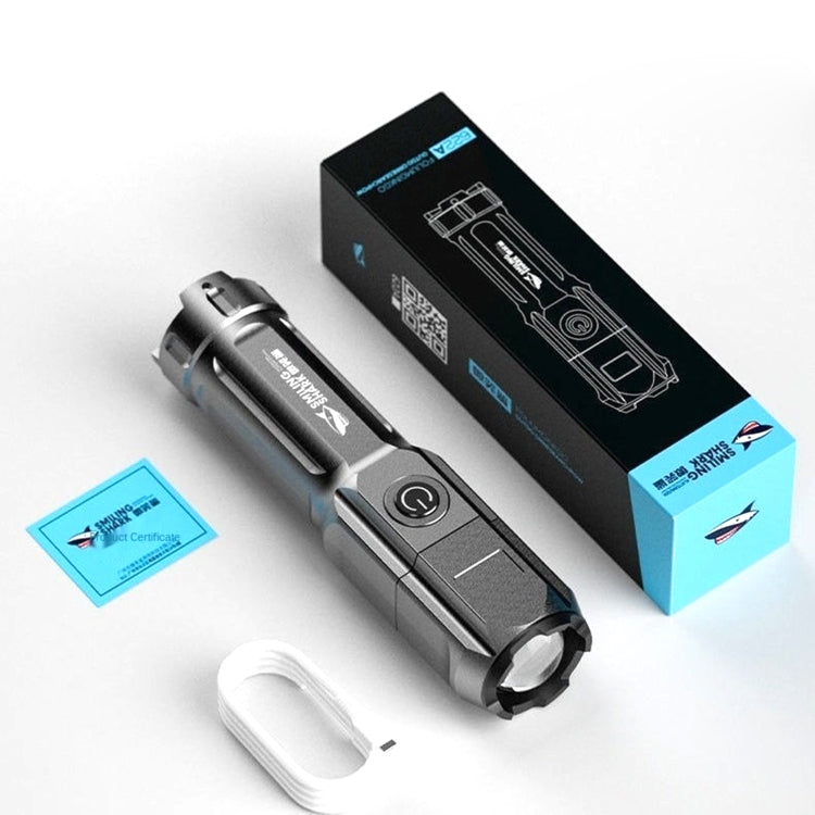 SMILING SHARK 622A ไฟฉาย LED สว่างสามเกียร์แบบยืดไสลด์ได้, 622A