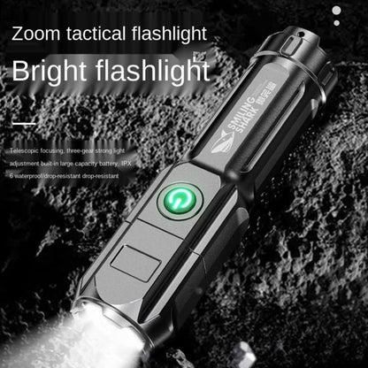 SMILING SHARK 622A ไฟฉาย LED สว่างสามเกียร์แบบยืดไสลด์ได้, 622A