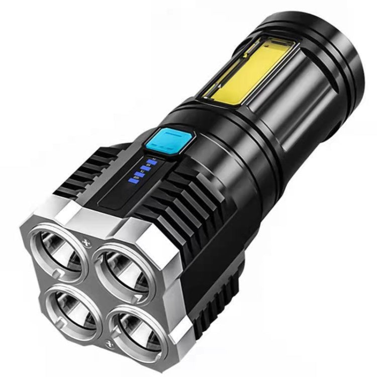 S03 4 x SMD 3030 + COB แสงที่แข็งแกร่ง USB ไฟฉาย LED แบบชาร์จไฟได้