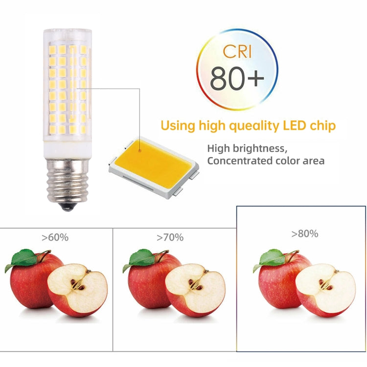 E17 102 LEDs SMD 2835 2800-3200K ไฟ LED ข้าวโพด, AC 110V, E17
