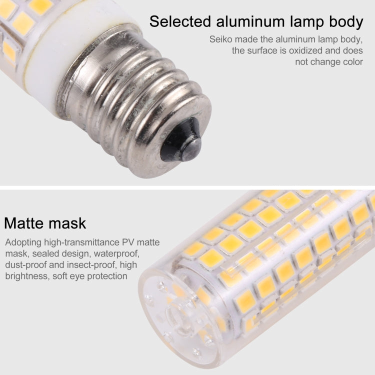 E17 102 LEDs SMD 2835 2800-3200K ไฟ LED ข้าวโพด, AC 110V, E17