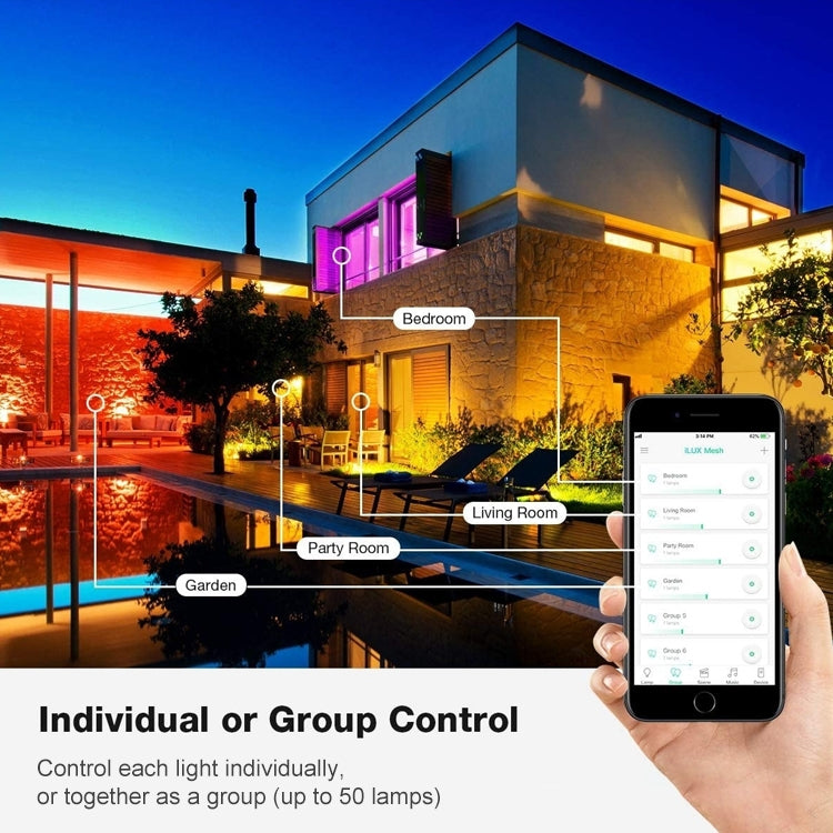 ตกแต่งคริสต์มาส RGB สายไฟทองแดงสายไฟควบคุมแอพมือถือ Bluetooth ความยาว: 10 ม. 100 LEDs, 10m 100 LEDs