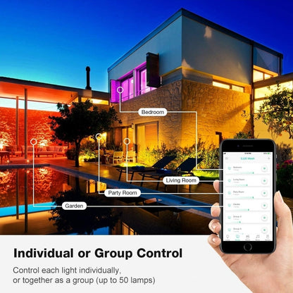 ตกแต่งคริสต์มาส RGB สายไฟทองแดงสายไฟควบคุมแอพมือถือ Bluetooth ความยาว: 10 ม. 100 LEDs, 10m 100 LEDs