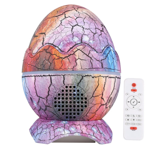 6W Cracked Egg-Shaped รีโมทคอนโทรล LED Starry Sky Projection Lamp