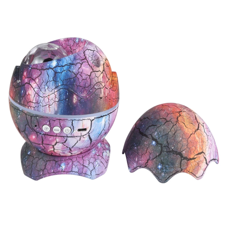 6W Cracked Egg-Shaped รีโมทคอนโทรล LED Starry Sky Projection Lamp