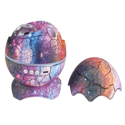 6W Cracked Egg-Shaped รีโมทคอนโทรล LED Starry Sky Projection Lamp