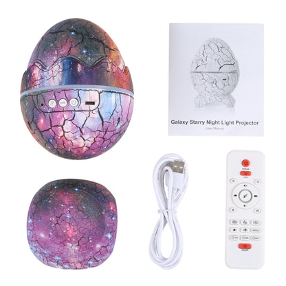 6W Cracked Egg-Shaped รีโมทคอนโทรล LED Starry Sky Projection Lamp