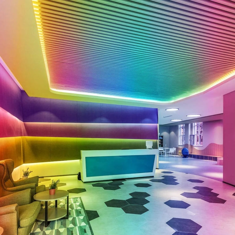 WS2812B 5050 ไฟ LED SMD LED RGB เปลือยกระดาน 30 LED/m DC 5V ความยาว: 1 ม., Bare Board Rope Light 30 LED/m