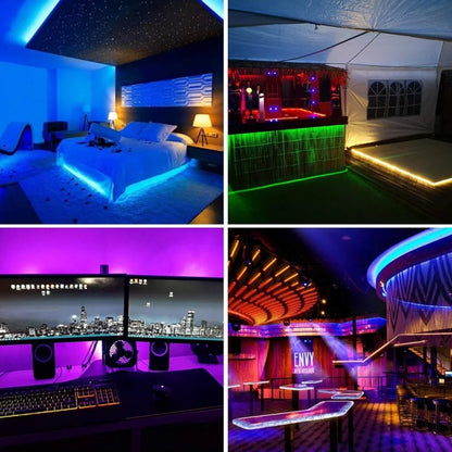 WS2812B 5050 ไฟ LED SMD LED RGB เปลือยกระดาน 30 LED/m DC 5V ความยาว: 1 ม., Bare Board Rope Light 30 LED/m