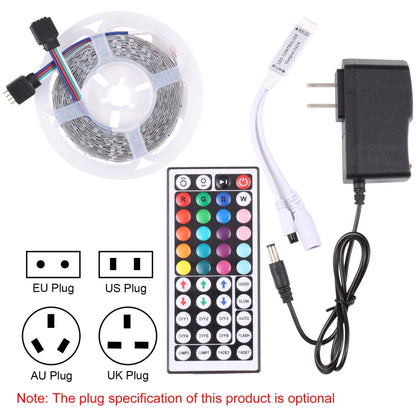 บอร์ดเปลือย 2835 ไฟ LED RGB LED แบบเชือก 60 LED/m ความยาว: 5 ม. 12V 2A 100-240V พร้อมรีโมทคอนโทรล 44 ปุ่ม, 2835 SMD RGB LED, 5m, with 44-key Remote Control