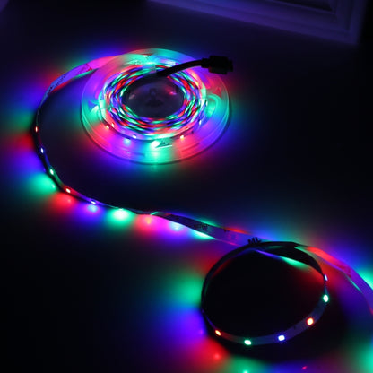 บอร์ดเปลือย 2835 ไฟ LED RGB LED แบบเชือก 60 LED/m ความยาว: 5 ม. 12V 2A 100-240V พร้อมรีโมทคอนโทรล 44 ปุ่ม, 2835 SMD RGB LED, 5m, with 44-key Remote Control
