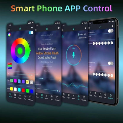 สมาร์ทบลูทูธ APP ควบคุมบอร์ดเปลือย 2835 SMD RGB ไฟ LED เชือก, 60 LED/m, ความยาว: 5 ม., 12V 2A 100-240V, 2835 SMD RGB LED, 5m, Bluetooth APP