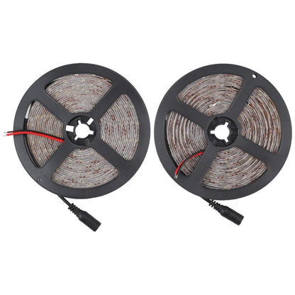 2 ชิ้นบอร์ดเปลือย 2835 SMD แสงสีขาวหรี่แสงได้ / แสงวอร์ม LED ไฟเชือก, 60 LED/m, ความยาว: 5 ม., 12V 2A 100-240V, 2835 SMD LED, 5m x 2