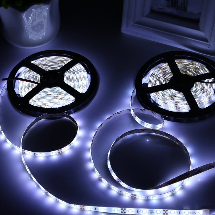 2 ชิ้นบอร์ดเปลือย 2835 SMD แสงสีขาวหรี่แสงได้ / แสงวอร์ม LED ไฟเชือก, 60 LED/m, ความยาว: 5 ม., 12V 2A 100-240V, 2835 SMD LED, 5m x 2