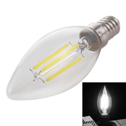 C35 E14 4W 4 LEDs 300 LM 3000K หรี่แสงได้ Retro LED Filament หลอดไฟประหยัดพลังงาน, AC 220V, Apiciform E14 4W 220V Warm White, Apiciform E14 4W 220V White Light