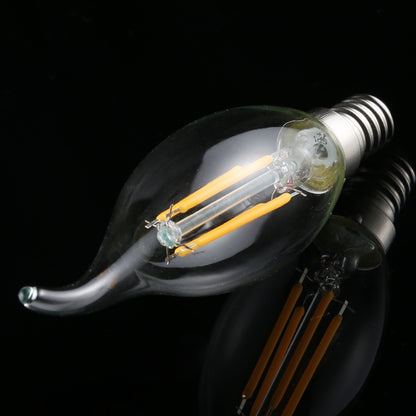 C35 E14 4W 4 LEDs 300 LM 3000K หรี่แสงได้ Retro LED Filament หลอดไฟประหยัดพลังงาน, AC 220V, Long Tail E14 4W 220V Warm White, Long Tail E14 4W 220V White Light