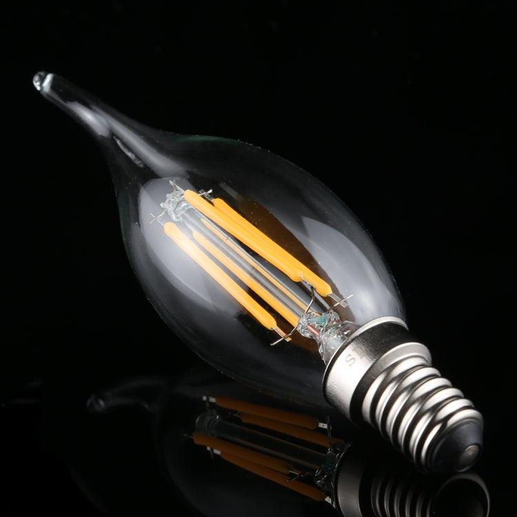 C35 E14 4W 4 LEDs 300 LM 3000K หรี่แสงได้ Retro LED Filament หลอดไฟประหยัดพลังงาน, AC 220V, Long Tail E14 4W 220V Warm White, Long Tail E14 4W 220V White Light