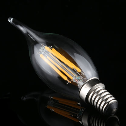 C35 E14 4W 4 LEDs 300 LM 3000K หรี่แสงได้ Retro LED Filament หลอดไฟประหยัดพลังงาน, AC 220V, Long Tail E14 4W 220V Warm White, Long Tail E14 4W 220V White Light