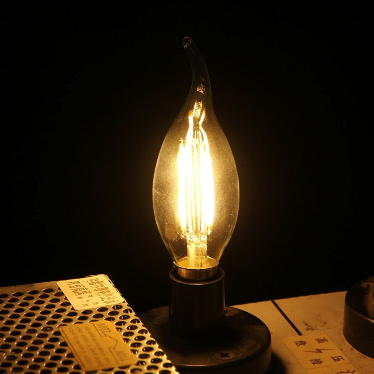 C35 E14 4W 4 LEDs 300 LM 3000K หรี่แสงได้ Retro LED Filament หลอดไฟประหยัดพลังงาน, AC 220V, Long Tail E14 4W 220V Warm White, Long Tail E14 4W 220V White Light
