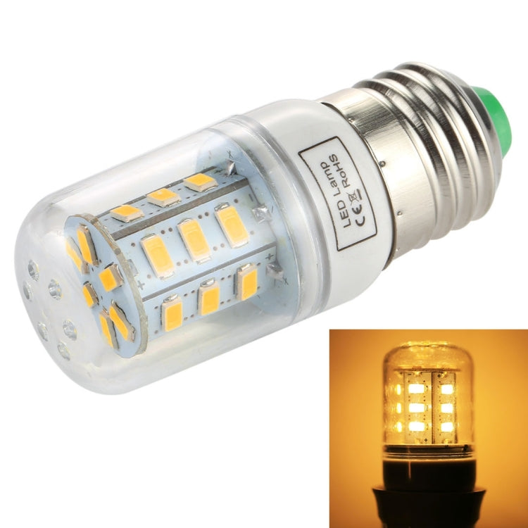 E27 24 LEDs 3W SMD 5730 หลอดประหยัดไฟ LED Corn Light, AC 110-220V, 3W 24LEDs