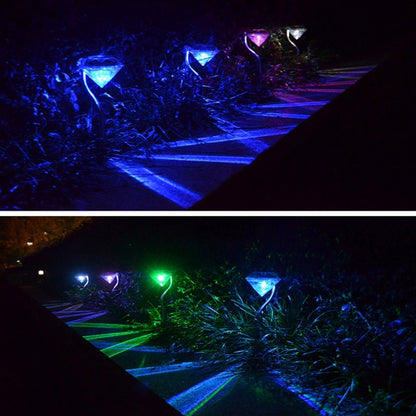 เส้นทางภูมิทัศน์สวนกลางแจ้งไฟเพชรตกแต่งการจัดส่งสีแบบสุ่ม