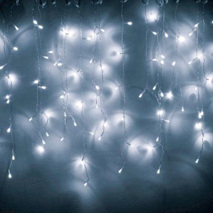 ไฟ LED ประดับนางฟ้า 100 ดวงพร้อมข้อต่อปลายและฟังก์ชันโมเดล 8 แบบ ปลั๊ก US, 10m White Light