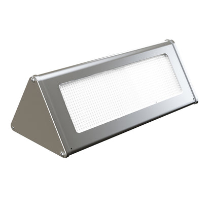 ไฟ LED 800 LM 48 ดวง SMD 2835 เซนเซอร์โคมไฟติดผนังสามเหลี่ยมประหยัดพลังงานพร้อมแผงโซลาร์เซลล์และสวิตช์ซ่อนสำหรับสวน / ลาน / แคมป์ปิ้งกลางแจ้ง (สีเงิน)
