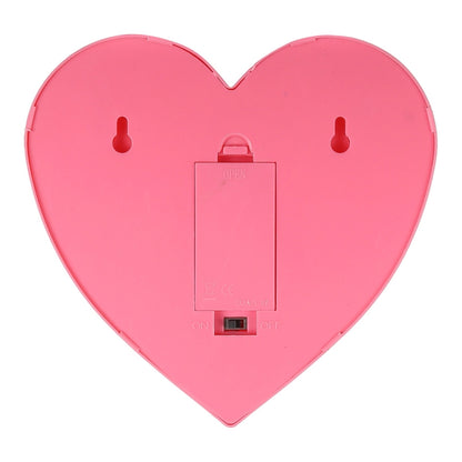 2 x AA แบตเตอรี่ขับเคลื่อนปาร์ตี้เทศกาลตารางงานแต่งงานโคมไฟกลางคืน, Heart(Pink)