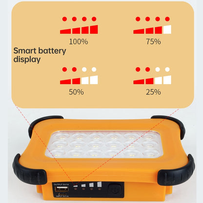 50W 32 LEDs พลังงานแสงอาทิตย์แบบพกพา Camping Light Magnetic Lighting ไฟฉุกเฉินสี่ระดับความสว่าง & Power Bank & ไฟแสดงสถานะแบตเตอรี่