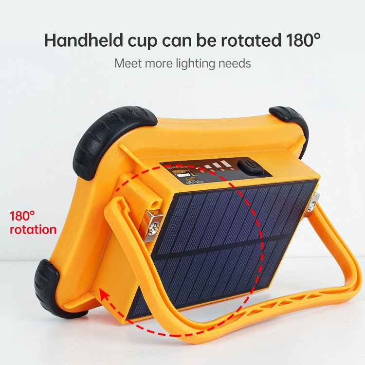 50W 32 LEDs พลังงานแสงอาทิตย์แบบพกพา Camping Light Magnetic Lighting ไฟฉุกเฉินสี่ระดับความสว่าง & Power Bank & ไฟแสดงสถานะแบตเตอรี่