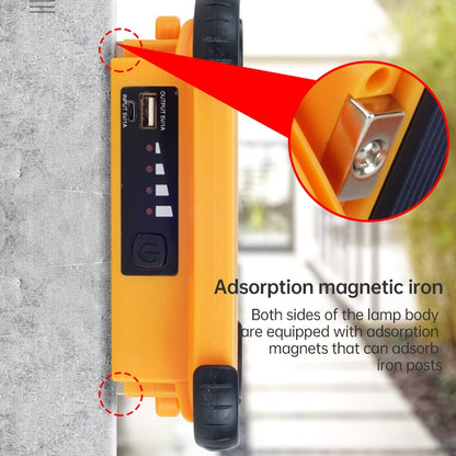 50W 32 LEDs พลังงานแสงอาทิตย์แบบพกพา Camping Light Magnetic Lighting ไฟฉุกเฉินสี่ระดับความสว่าง & Power Bank & ไฟแสดงสถานะแบตเตอรี่
