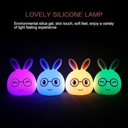 Creative แบตเตอรี่ขับเคลื่อน LED โคมไฟตกแต่งของขวัญแปลกใหม่, Smile Pink Rabbit/Battery-Powered, Smile Blue Rabbit/Battery-Powered, Happy Pink Rabbit/Battery-Powered, Happy Blue Rabbit/Battery-Powered