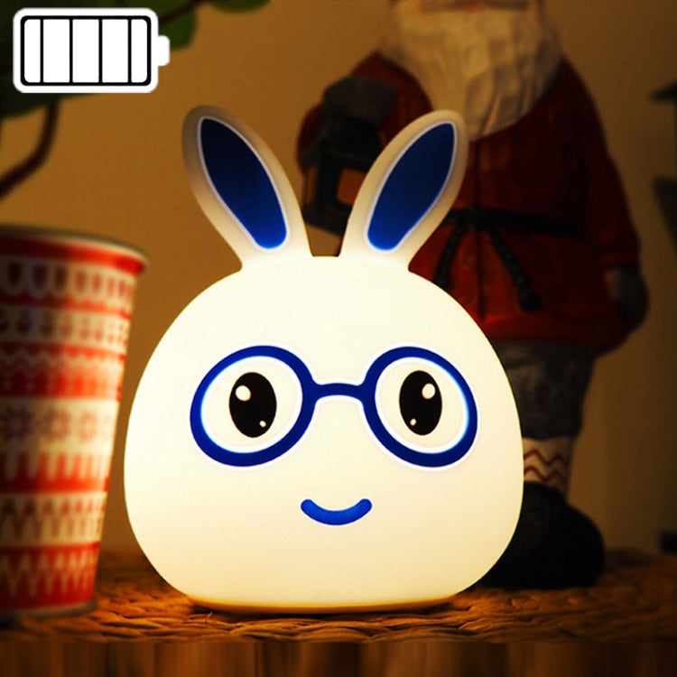 Creative แบตเตอรี่ขับเคลื่อน LED โคมไฟตกแต่งของขวัญแปลกใหม่, Smile Pink Rabbit/Battery-Powered, Smile Blue Rabbit/Battery-Powered, Happy Pink Rabbit/Battery-Powered, Happy Blue Rabbit/Battery-Powered